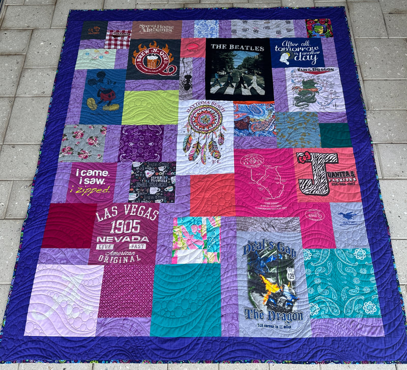 T-shirt and Memory Quilts - Beautiful Bee Quilting